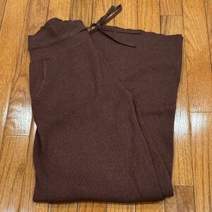 Brown Ribbed Pants